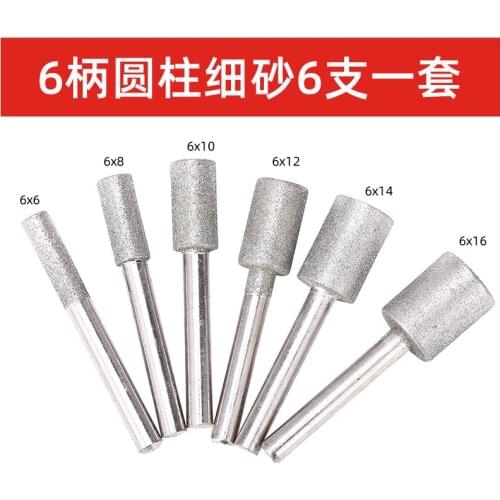 Export quality for mini grinder tools 6pcs grinding kit made of 46# diamond and 6mm shank at good price for home use