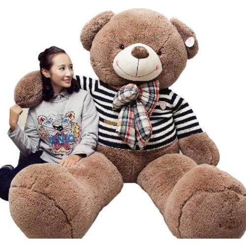 Fancytrader 71'' / 180cm Jumbo Huge Giant Lovely Stuffed Plush Teddy Bear Toy, 4 Colors Available, Free Shipping FT50717