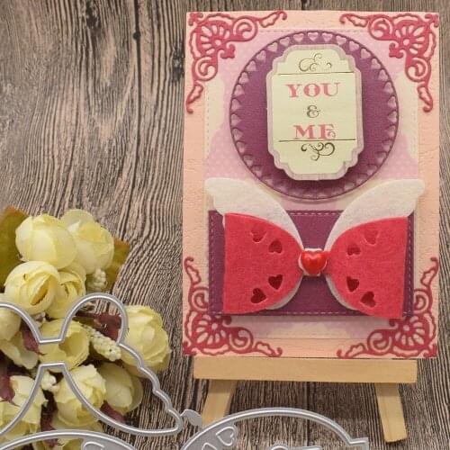 Bow Knot Tie Metal Cutting Dies For Scrapbooking Paper Card Album Gift Box Decoration Embossing Template Craft Dies