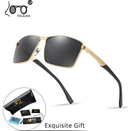 Mens Polarized Sunglasses Big Male Fashion Sun Glasses Driving Fishing New Brand Design UV400 European American Square Eyewear