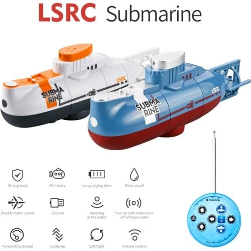 New Remote Control Submarine 6CH Speed Diving Fish Tank Toy Mini Military Model Rc Simulation Nuclear Submarine Childrens toy
