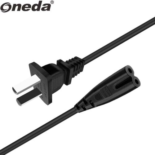 Oneda Electric cables and wires 12Ft Cable for Samsung LG TCL Sony: 2 Prong AC Wall Plug 2-Slot LED LCD Insignia