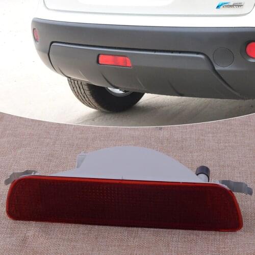 Red Rear Tail Central Bumper Fog Lamp Reverse Reflector Brake Lights Lamp Fit For Nissan Qashqai 2007 2008 2009 2011 2012 2013