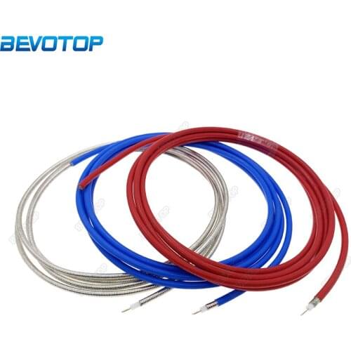 1M 3M 5M 10M Semi-Flexible RG402 Cable High Frequency Test Cable 50ohm RF Coaxial Cable Pigtail Jumper Blue/Red/Silver