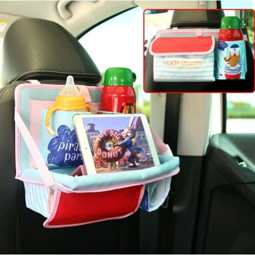 Portable Baby Car Hanging Basket Storage Bag Car Seat Back Organizer With Tablet Holder Travel Storage Bag Stroller Nappy Bag