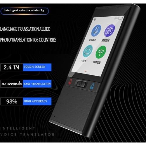 Portable 2.8inch Screen AI Intelligent Voice Text Photo Translator Machine Multi-language Online Real-time Simultaneous Trans