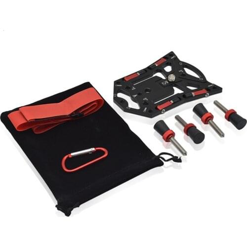 Portable Camera Bracket for Gopro Camera Phone SLR Photography Camera Quick Release Stable Flat Tripod Base With Carabiner