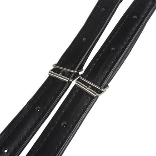 Professional Part Black Adjustable Leather Accordion Shoulder Straps