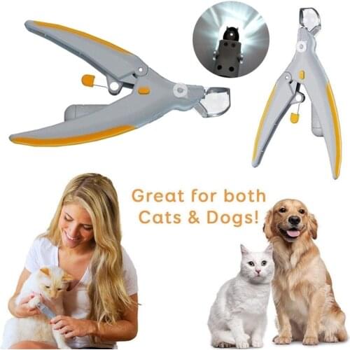 Professional Pet Nail Clipper Scissors Pet Dog Cat Nail Toe Claw Clippers Scissor LED Light Nail Trimmer for Animals Pet Supplie