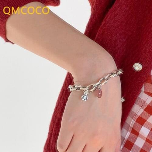 Розовые браслеты QMCOCO China At AliExpress