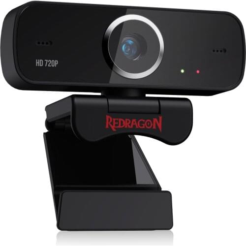 Redragon GW600 720P Webcam Built-in Dual Microphone Computer Web Camera For Online Courses Video Conferencing Streaming