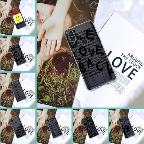 Quote Smile Fashion Cartoon Writing Phone Case Silicone For Xiaomi Mi Max 1 2 3 Back Cover For Xiaomi Mi Note Mix 1 2 2S 3