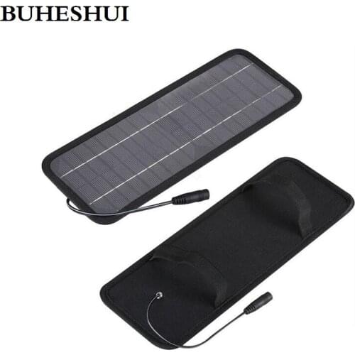 BUHESHUI 18V 4.5W Solar charger Solar Panel /battery charger for car/mobile phone/ 12V Rechargeable battery Free shipping