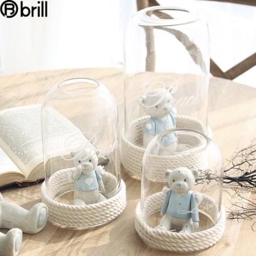 Glass Candle Lantern Holders Candlestick Candlelight Dinner Birthday Tea Light Holder Bougeoir En Verre Wedding Decoration