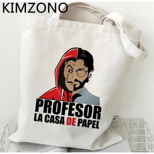 La Casa De Papel shopping bag bolsa shopping shopper bolso tote eco bag boodschappentas fabric custom
