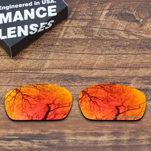 ToughAsNails Resist Seawater Corrosion Polarized Replacement Lenses for Oakley Jawbone Sunglasses Orange Red Mirrored