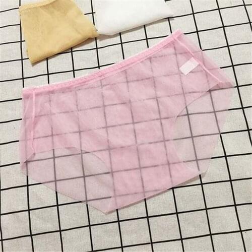 3 Pieces Cool Transparent Fashion One-Piece Seamless Sexy Ladies Panties Women Breathable Low-Rise Hot Briefs