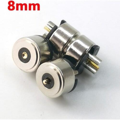 1Pair Magnetic DC Smart Water Cup Charging Magnet Connector 2Pin 5A High Current Strong Magnetic LED Light Power Socket 8MM