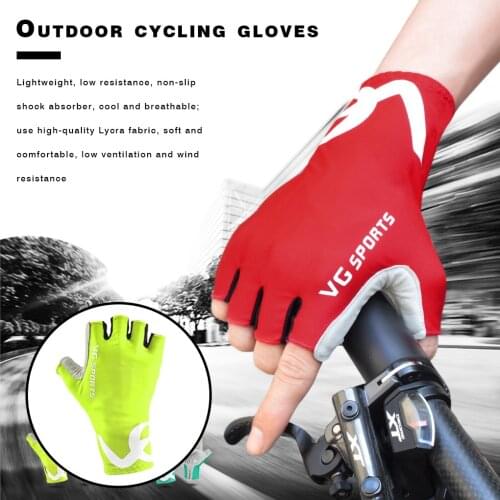 Breaking Wind Cycling Gloves Half Finger Bike Gloves Anti-Slip Bicycle Mittens Racing Road Bike Gloves MTB Bike Accessories