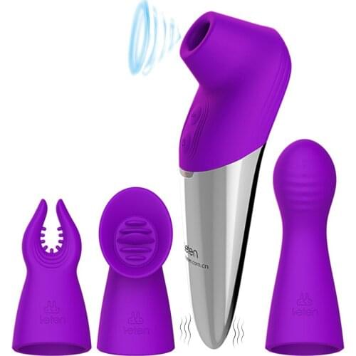 Leten Sucking Vibrator for Female Masturbation, AV Magic Wand G Spot Vibrating Nipple Clitoris Stimulator Sex Toys for Woman