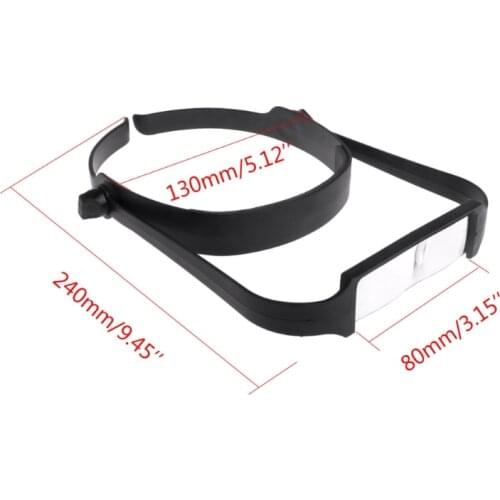 1.6x 2.0x 2.5x 3.5x Head Headband Replaceable Lens Loupe Magnifier Magnify Glass