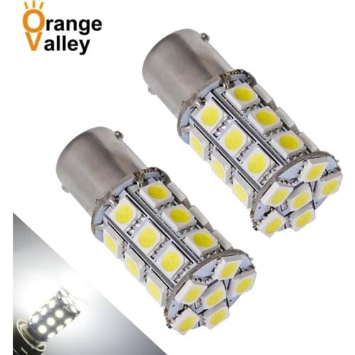 2pcs 1157 BAY15D S25 P21W ba15s 1156 27 LED SMD 5050 Car Auto Rear Lights Parking Lights Fog Lamps Reverse Lights DC 12V