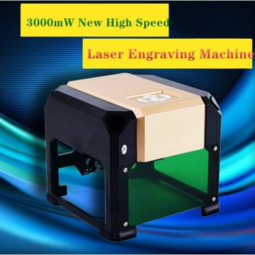3000mW New High Speed Laser Engraving Machine USB DIY CNC Laser Engraver Printer Automatic Handicraft Wood Burning Tools