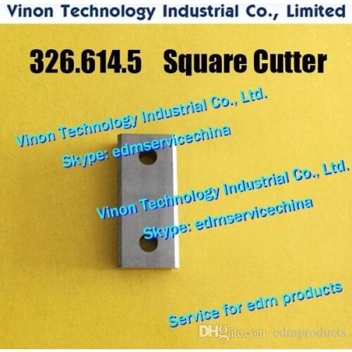 326.614 Agie A310 Square Cutter Upper 22.5x10x5t for AC150,AC170,AC200,AC250,AC270 AGIE EDM Wire cutter blade 326.614.5, 24.02.3
