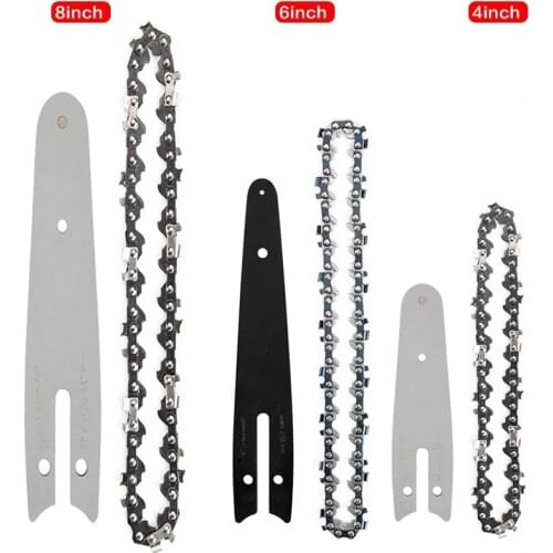 4/6/8 inch Chain Guide Electric Chainsaw Chains and Guide Used For Logging And Pruning