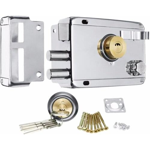4Types Exterior Iron Door Locks Insurance Lock Security Anti-theft Lock Gate Mortise Lock for Door Furniture Hardware