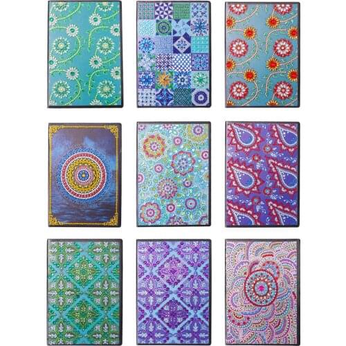 50 Pages DIY Special Shaped Diamond Painting Office Notebook Rhinestone Drill Mosaic Cross Stitch Sketchbook Drawing Craft Book