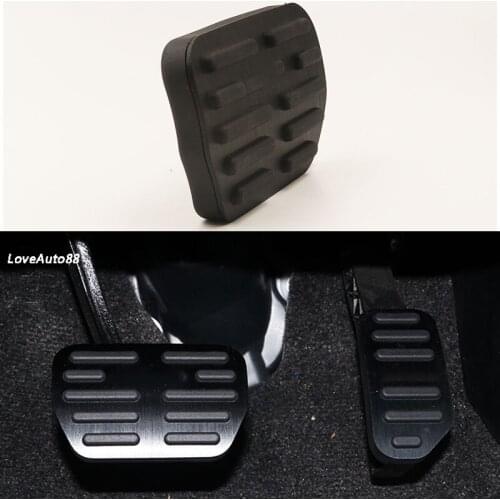 Car Accelerator Gas Pedal Cover Brake Foot Pedal Pads Fuel Brake Clutch AT pedals Cover For Toyota RAV4 RAV-4 2014-2018