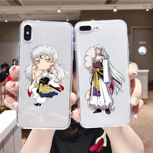 Inuyasha Sesshoumaru Anime Phone Case For Huawei P Mate P10 P20 P30 P40 10 20 Smart Z Pro Lite 2019 transparent trend prime