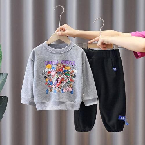 Cartoon Print Children Clothing Children Clothes Boy Spring Autumn Kids Clothing Sets Clothing for Boys Tracksuit Suits Boy Sets