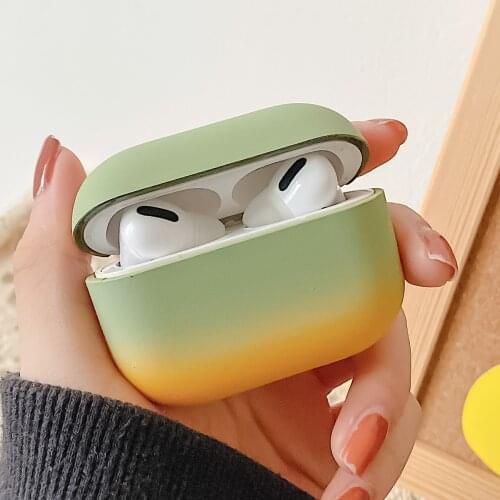 Gradient Cute Earphone Cases For Apple AirPods Pro Cover Candy Colorful For AirPods 3 Sleeve Protection Luxury Hard PC Fashion