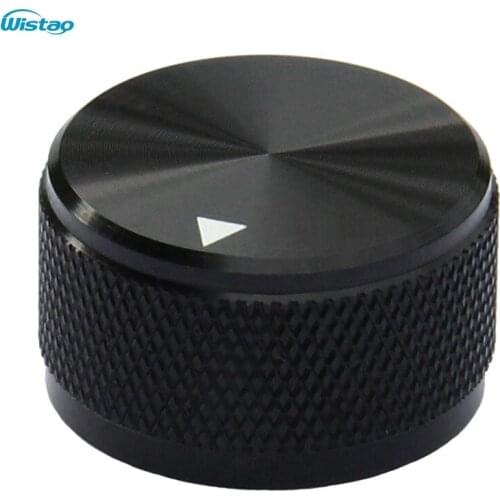 IWISTAO Solid Potentiometer Knob Whole Aluminum Skid Knurled HIFI Amplifier Volume D30mm H 17mm Anodizing DIY Free Shipping