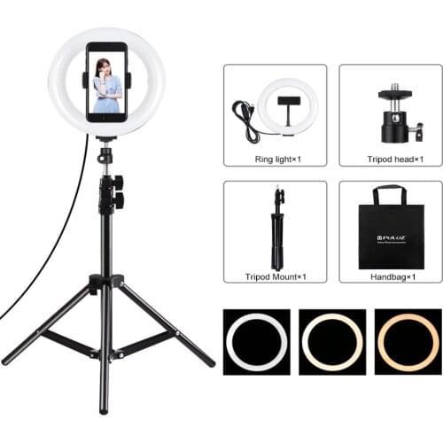 7.9 inch LED Selfie Ring Light&Cell Phone Clamp&Tripod Stand Vlogging Video Light Kits For YouTube Blogger Video Shooting