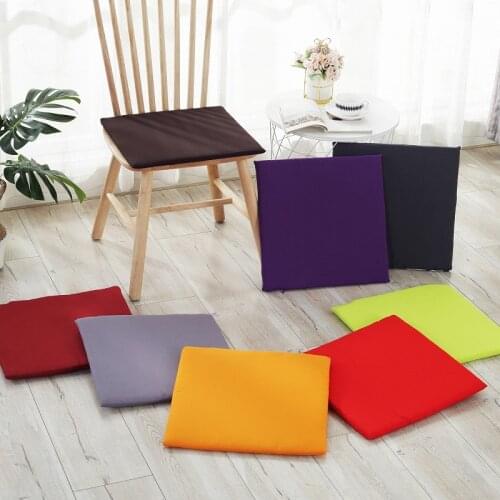 Square Solid Color Seat Cushion Soft Comfortable Padding Pillow Office Home Hotel Relieve Hip Pain Chair Seat Cushion