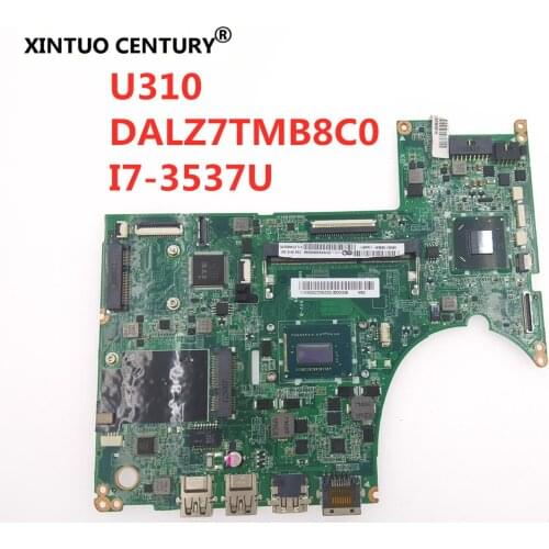 For lenovo U310 Mainboard DALZ7TMB8C0 Touch I5-3337U DDR3 Intel HD Graphics Laptop Motherboard