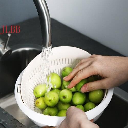 Multifunctional Drain Basket Detachable Double Fruit And Vegetable Storage Basket Vegetable Noodles Washing Filter Kitchen Tool