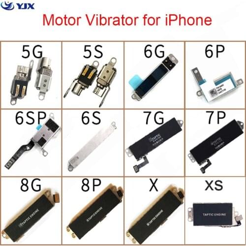 Motor For iPhone XS MAX XR X 8P 8 7P 7 Vibrator Flex Cables Spare Part Vibration Internal Module Phone Replacement Tested