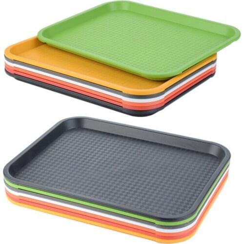 1PCS PP rectangular plastic tray / fast food plastic tray / fast food tray Colorful hotel tray