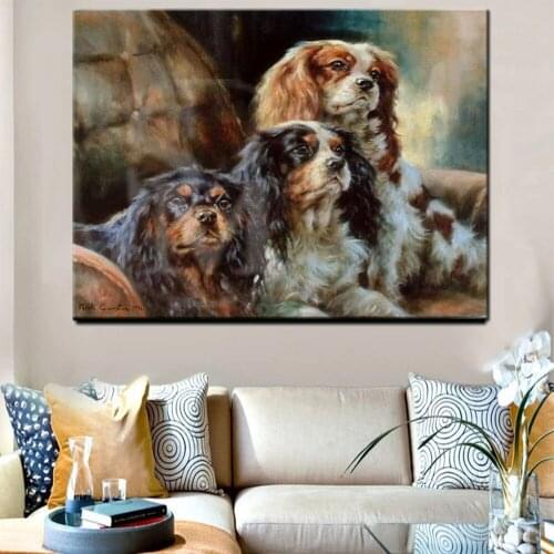 Diy Diamond Embroidery Cavalier King Charles Spaniel Full Square Diamond Painting Cross Stitch Mosaic Rhinestone Beaded Handmade