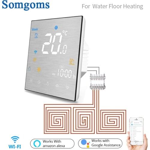 WiFi Smart Thermostat Programmable Temperature Controller for Water Heating Smart Life Tuya APP Works with Alexa Google Home
