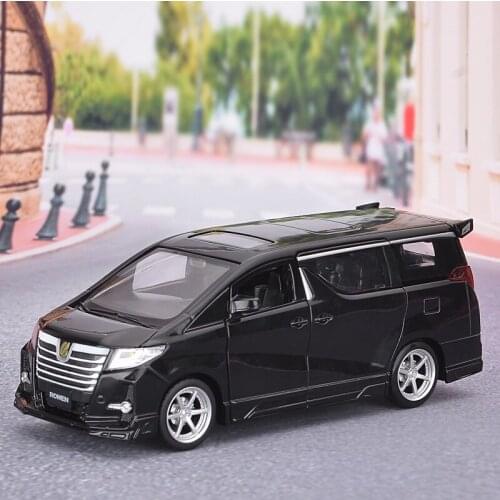 High imitation Alphard MPV models, 1: 32 alloy pull back car model, 4 open the door, sound and light toys, free shipping