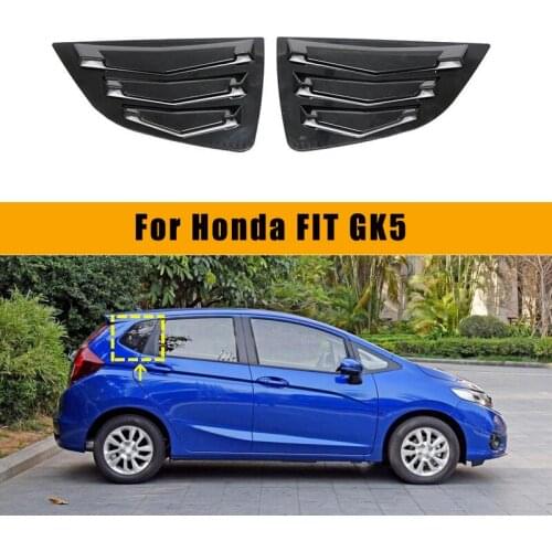 Rear Window Spoiler Triangle Handle Bowl Cover Trim Sticker For Honda FIT GK5 2014 2015 2016 2018 Accessories