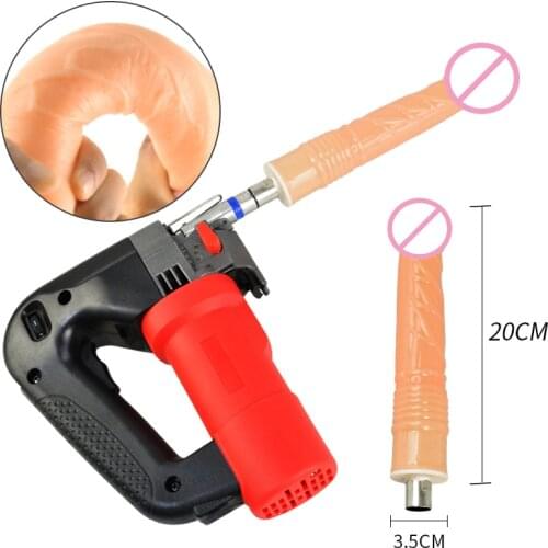 YUSE New Sex Machine Female Masturbation Pumping Gun with 6 Dildos Attachments Automatic Sex Machines for Women Sex Products