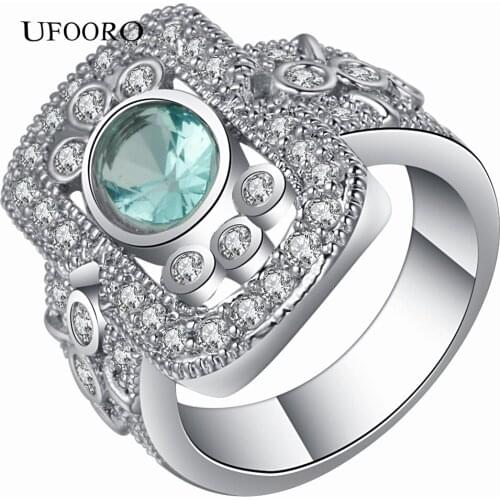 2017 Latest 100% 925 Sterling Silver Ring AAA Zircon For Women Engagement Rings Wholesale Drop Shipping