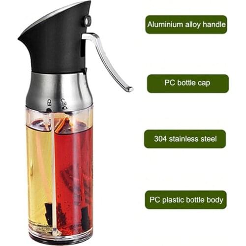 2-in-1 Oil Sprayer Gravy Boats Spray Pot Stainless Steel Vinegar Bottles Sauce Kitchen Cooking Tools Roast Bake Dispense Tool