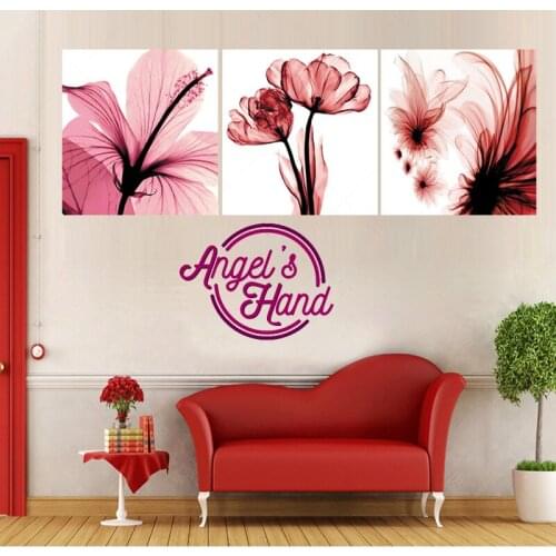 3pcs,diamond embroidery Modern abstract flower,5d diamond painting,full diamond mosaic picture of rhinestones cross stitch gift